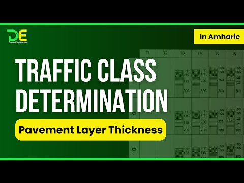 Traffic Class Determination For Pavement Layer Thickness Determination