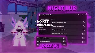 [ BEST ] Blox Fruits Script Night Hub *No Key* Showcase // Auto Race V4 // 