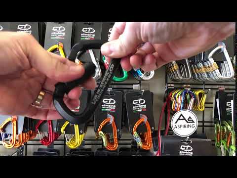 CT D Shape Triple Lock Carabiner – Black