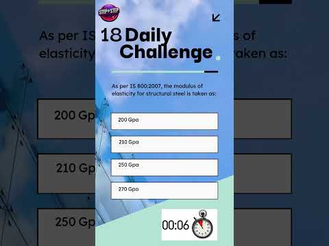 Quiz-18. Can You Answer This IS800 #steelstructure  #quiz ? #shorts #ytshorts #yotubeshorts