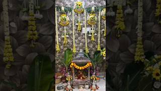 Simple decorationidea for puja at my home #satyanarayanavratham #pujavibes #devotional #decoration 🙏