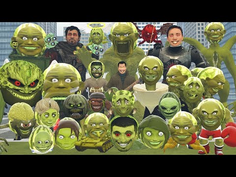 NEW LIN GANG GODZILLA, LINGANG TRASH VS ALL LIN GANG MELON FAMILY In Garry's Mod | BIG CITY