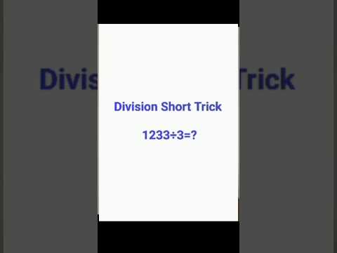 Division Tips and tricks | Division Short Trick #maths #mathstricks