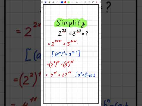 2^22 + 3^33 | Big Numbers Simplified #shorts
