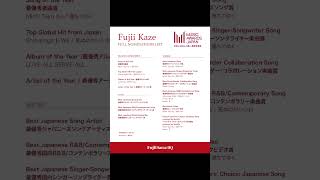 Full nominations list of Mr. Fujii Kaze #musicawardsjapan