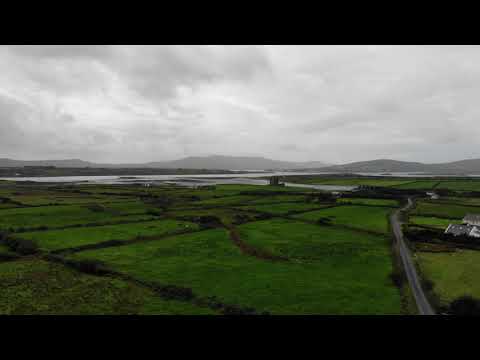 4K Drone Footage of Ballycarberry Castle in SW Ireland