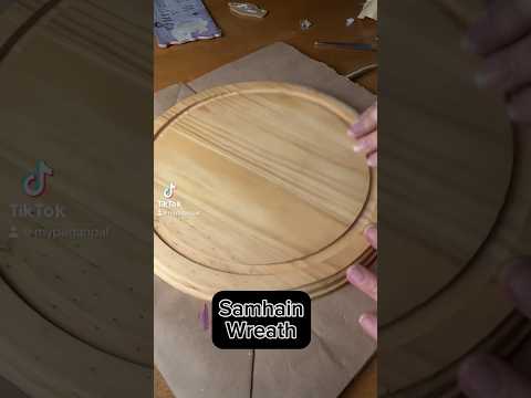Samhain Wreath part2 #witchtok #pagan #wicca #witch #samhain #witchcraft #witchy #halloween #wiccan