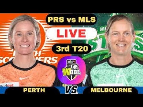 Live MLRW vs PRSW WBBL Live Melbourne Renegades Women vs Perth Scorchers Women 11th Match WBBL 2024