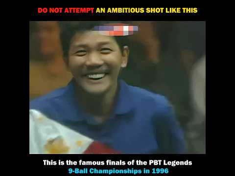 Do Not attempt an Ambitious Shot Like this Against Efren Reyes