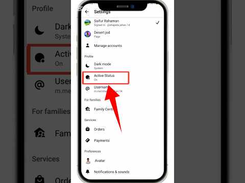 How to turn off active status on messenger #shorts