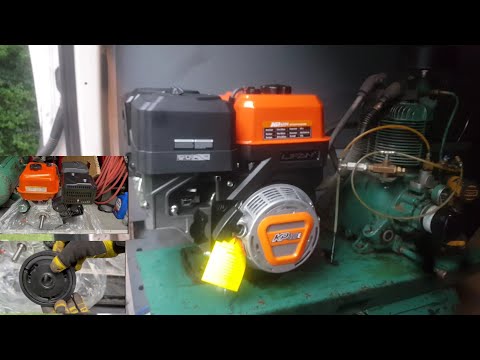 Replacing Honda G×390 with China Clone Lifan 420 E on Champion Compressor & clutch