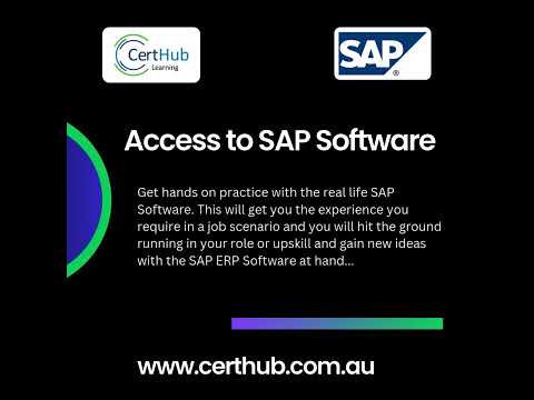 SAP Planning and Manufacturing Job Ready Training from CertHub