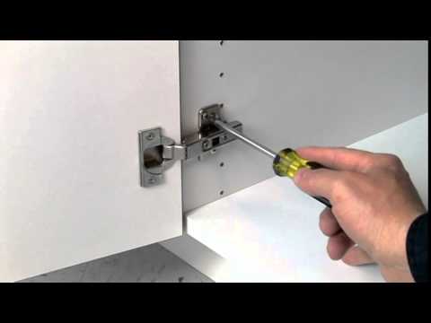 Full Overlay (Frameless) Cabinet Door Hinge Adjustment Guide by Dura Supreme Cabinetry