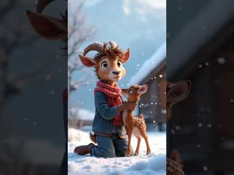 “Goat’s Epic Rescue: Baby Deer Saved From Naughty Fox Gang | Winter Adventure Story”