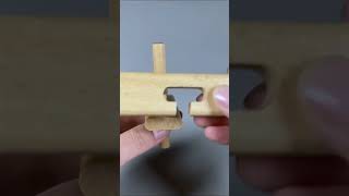 This is the simplest Luban lock  #jigsaw #diy #brainpuzzles #wood #puzzle #asahotak #puzzlesolving
