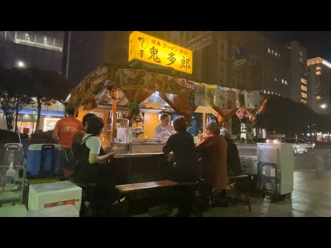 Old Style Ramen Stall in Fukuoka - Japanese Street Food