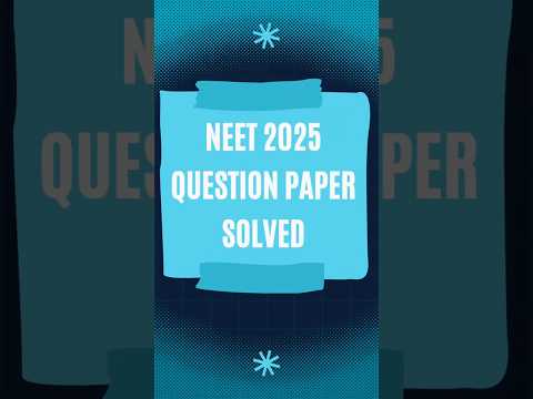 NEET 2025 SOLVED #neet2025 #mcqncert #ncertbiology #neet #reels #biology#shorts #viralvideo #explain