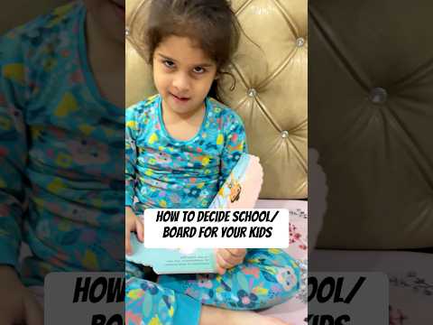 Which school or Board is best for the kid, child, toddler? #parenting #pedagogy #education