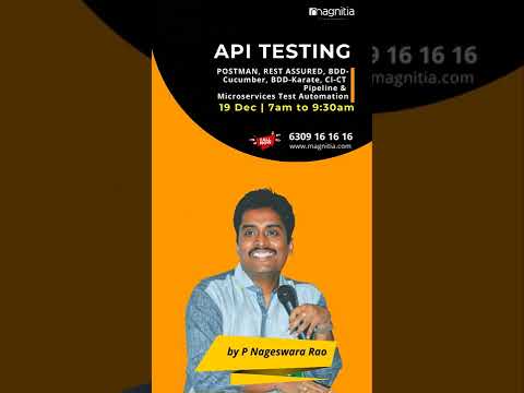API Testing (Web Services) Training by Nageswara Rao - Magnitia