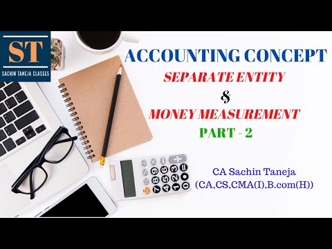 Basic Accounting Concept | Part 2 | Golden Accounting Rule | Double Entry | Separate Entity Concept