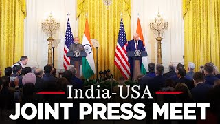 LIVE: PM Modi and US President Trump during the joint press meet at White House, Washington DC