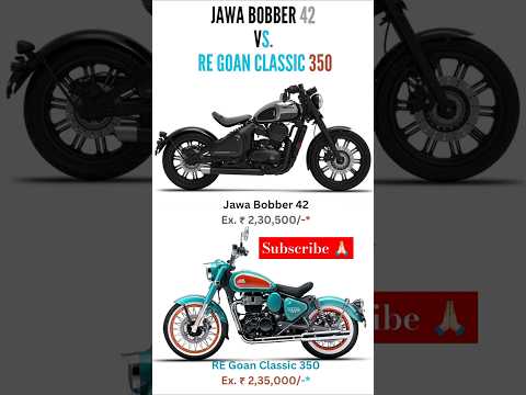 Jawa Bobber 42 vs Royal Enfield Goan Classic 350: A Battle of Legends #bikecomparison #bobber42