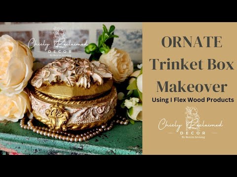 Craft An Ornate Trinket Box Using Moulds / DIY Jewelry Box- Home Decor Ideas - Vintage Style