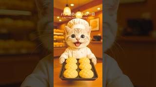 「むぎのパン屋バイトの1日に密着」#cat #バイト #マンチカン #cute #猫 #動物 #shorts