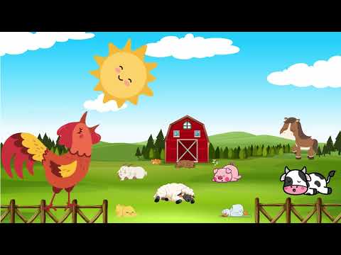 The Noisy Farm Animals 🐓 | Fun Animal Sounds & Rhymes for Kids | Morning Song