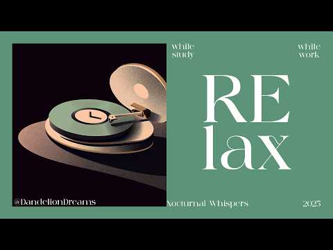 Nocturnal Whispers: Chill Lo-fi Jazz Mix | Music for Study, Work, and Relaxation