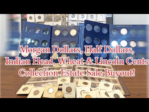 Morgan Dollars, Silver Half Dollars, Indian Head, Wheat, & Lincoln Collection - Estate Sale Buyout!
