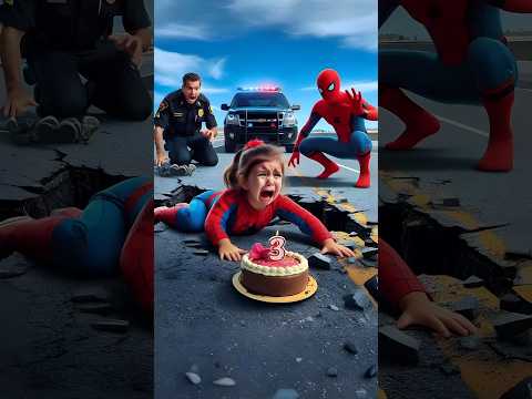 Spider-Man wants to help the little girl who fell 2 #avengers #spiderman #sirenhead #coffindance
