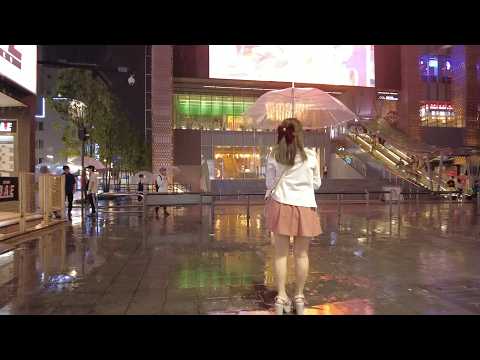 雨の大久保公園・夜の新宿歌舞伎町をお散歩！台風のラブホテル街！Night Rain Walk in Tokyo Shinjuku Kabukicho Okubo Park, JAPAN Travel