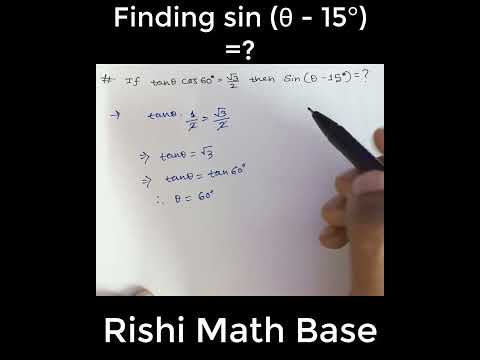 finding the trigonometric value #shorts #youtubeshorts #rishimathbase