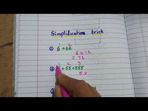 Simplification trick