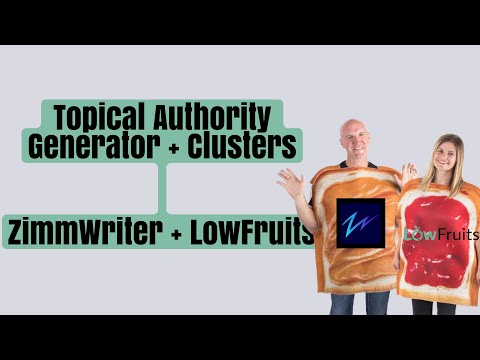 ZimmWriter + Lowfruits: Topical Authority Generator into Clusters