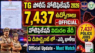 TS Police Recruitment 2026 | TS Police SI & Constable Notification 2026 | TSLPRB Notification 2026