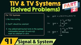 Time-Invariant and Time-Variant Systems (Solved Problems) | Part 2