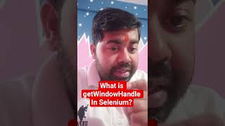 What is getWindowHandle in Selenium? 🤔