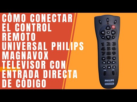 Cómo conectar el control remoto universal Philips Magnavox televisor con entrada directa de código