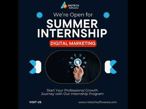 🚀 Join Riotech Software's Digital Marketing Internship! 🚀