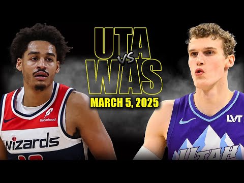 Utah Jazz vs Washington Wizards Full Game Highlights - March 5, 2025 | NBA Regular Season