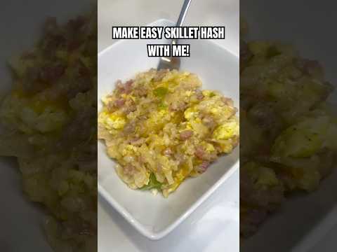 Make Delicious Easy Skillet Hash for Weekend Breakfast #cooking #recipe
