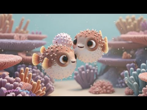Underwater Fish Lullaby 🌊 10 Calming Hours Bedtime Music & Soothing Ocean Animation for Baby Sleep