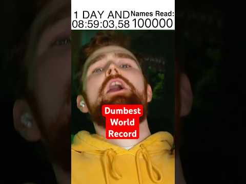 I set the dumbest world record ever