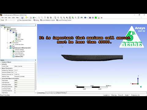 Sakeeping Analysis ANSYS Hydrodynamic Diffraction Detail Tutorial