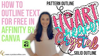 How to Outline Text | Outline your words with patterns or colors for free in Affinity