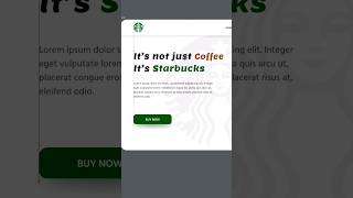 Starbucks UI Design in figma || Figma UI/UX Design Tutorial | Speed design #shorts