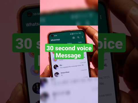Whatsapp new feature.30 second voice message #adsterra #youtubeshorts #blogger #whatsapp