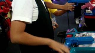 Me and my Cousin  at the  Arcade xD